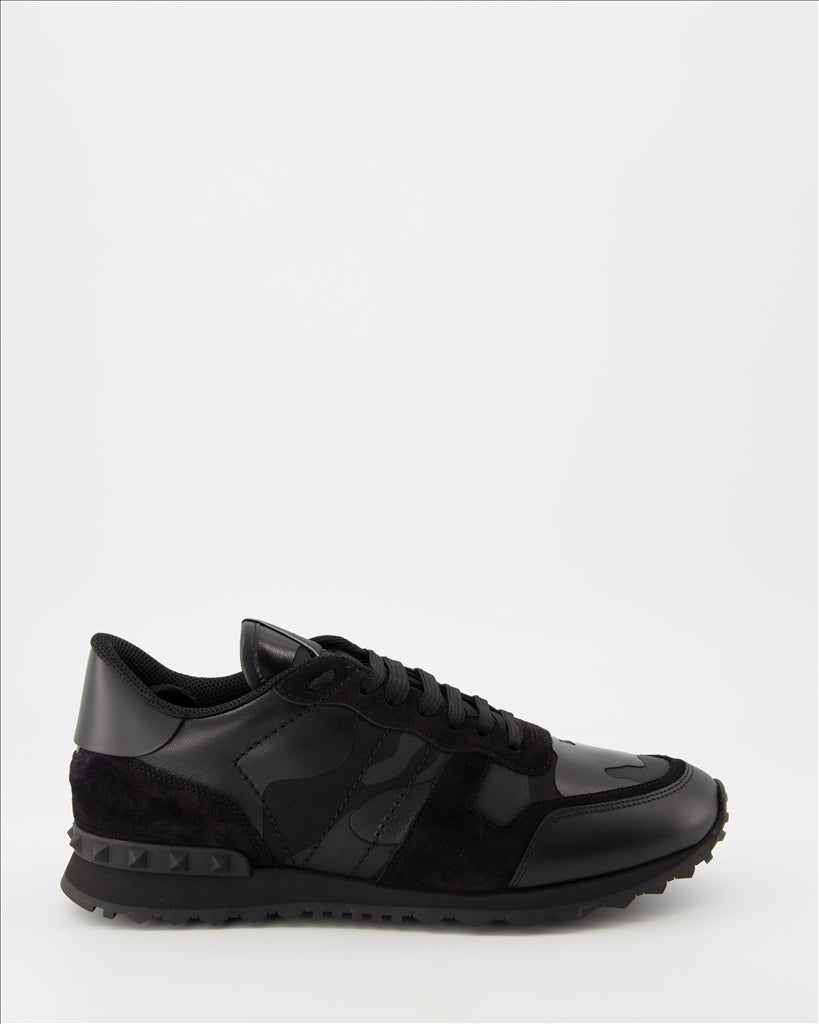 Tênis Baskets Rockrunner Valentino Garavani Preto Homme