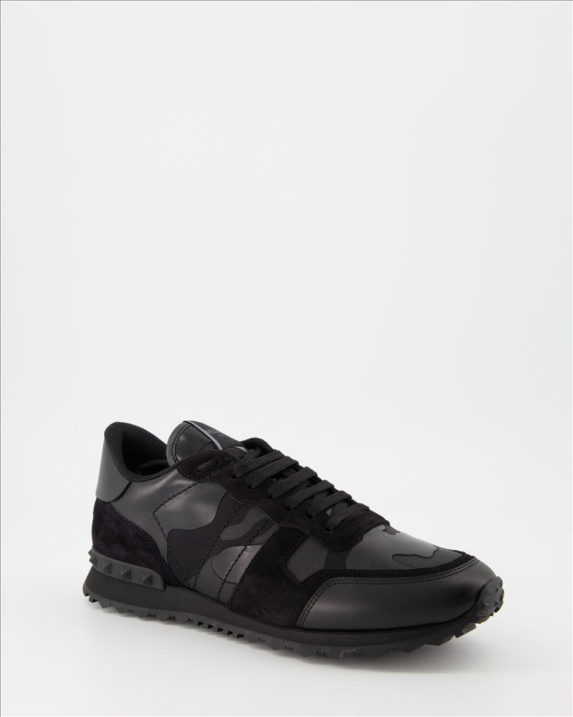 Tênis Baskets Rockrunner Valentino Garavani Preto Homme