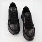 Sneakers Baskets Rockrunner Valentino Garavani Nero Homme