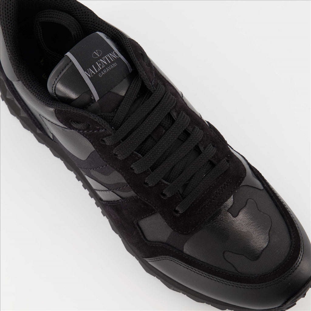 Tênis Baskets Rockrunner Valentino Garavani Preto Homme