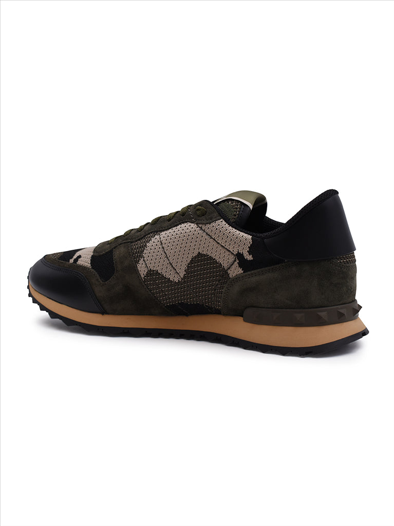 Tênis Baskets Rockrunner Valentino Garavani Verde Homme