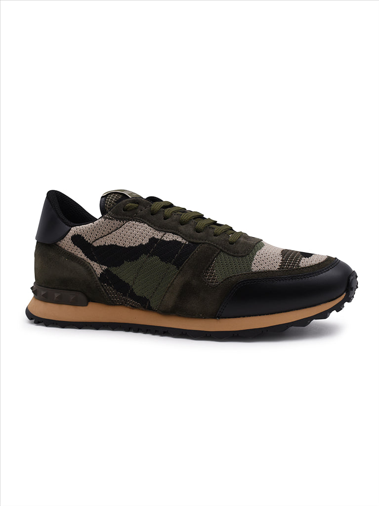 Tênis Baskets Rockrunner Valentino Garavani Verde Homme
