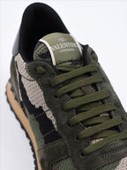 Tênis Baskets Rockrunner Valentino Garavani Verde Homme