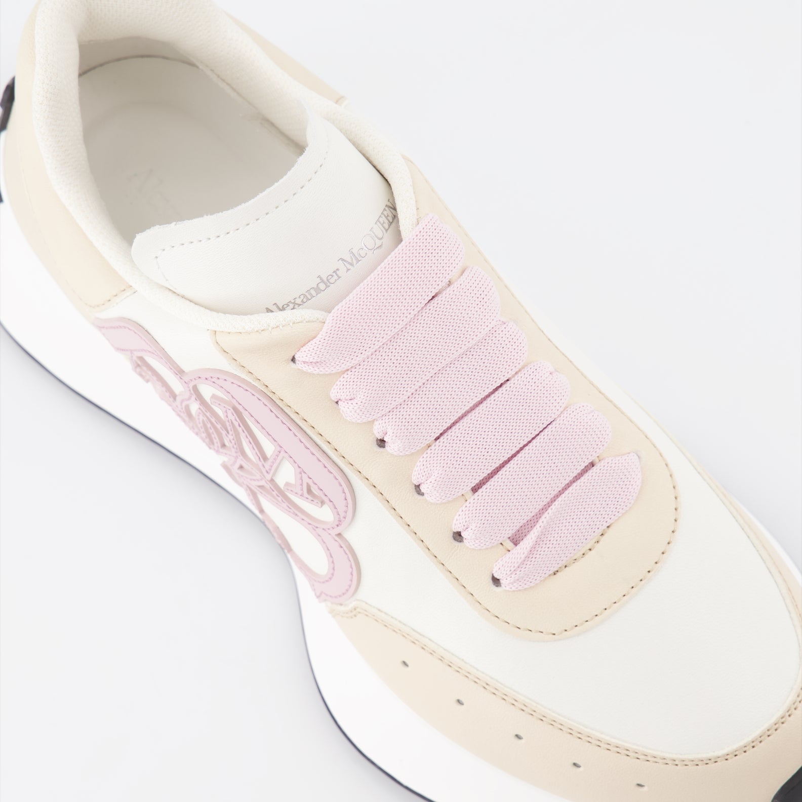 Sneakers Baskets Sprint Runner Alexander McQueen Beige Femme