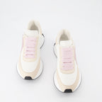 Sneakers Baskets Sprint Runner Alexander McQueen Beige Femme