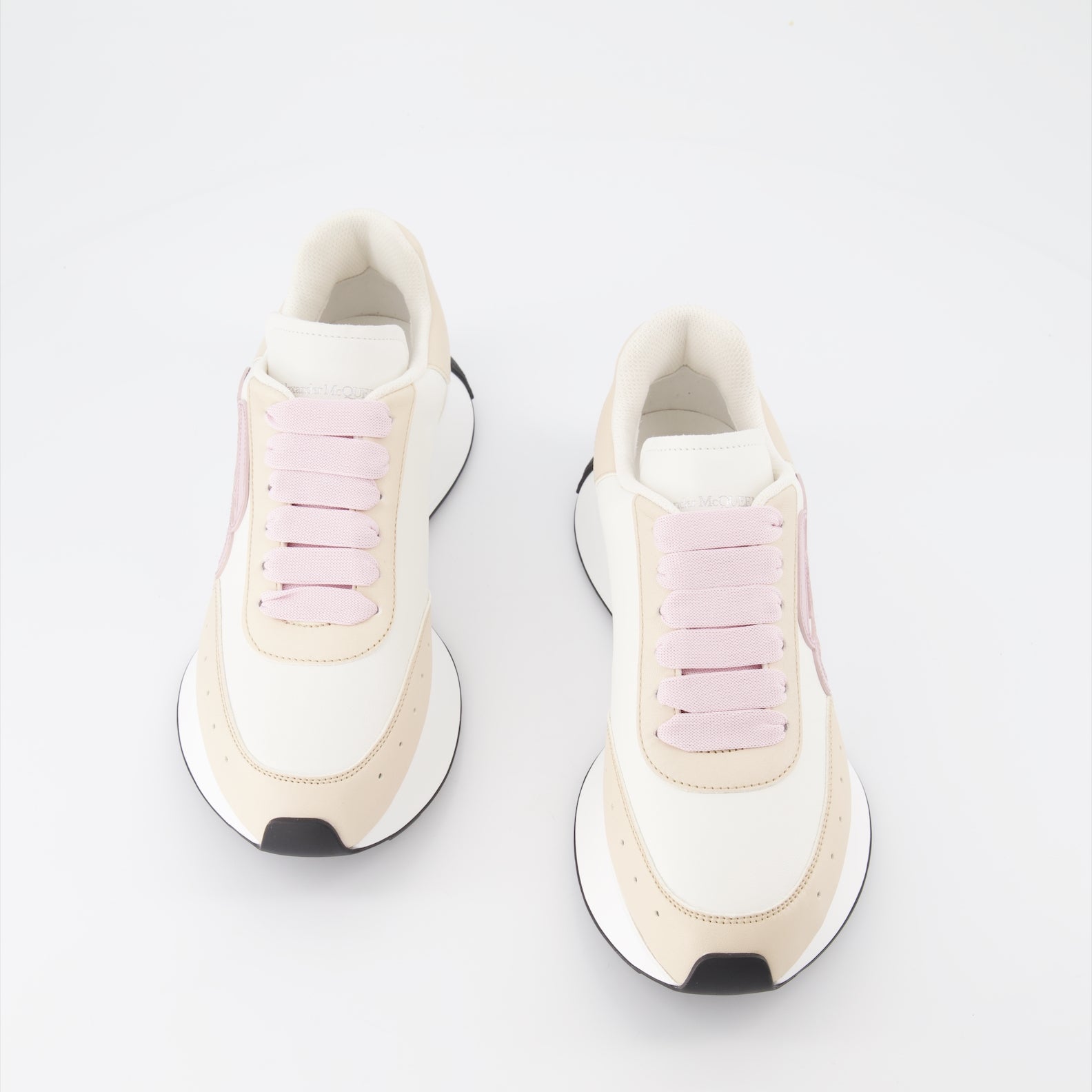 Sneakers Baskets Sprint Runner Alexander McQueen Beige Femme