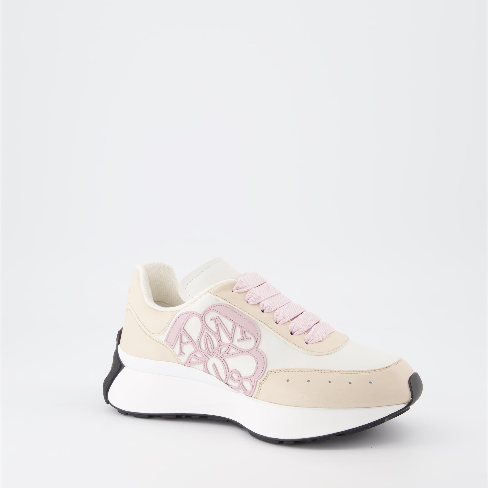 Sneakers Baskets Sprint Runner Alexander McQueen Beige Femme