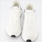 Sneakers Baskets Sprint Runner Alexander McQueen Bianco Homme