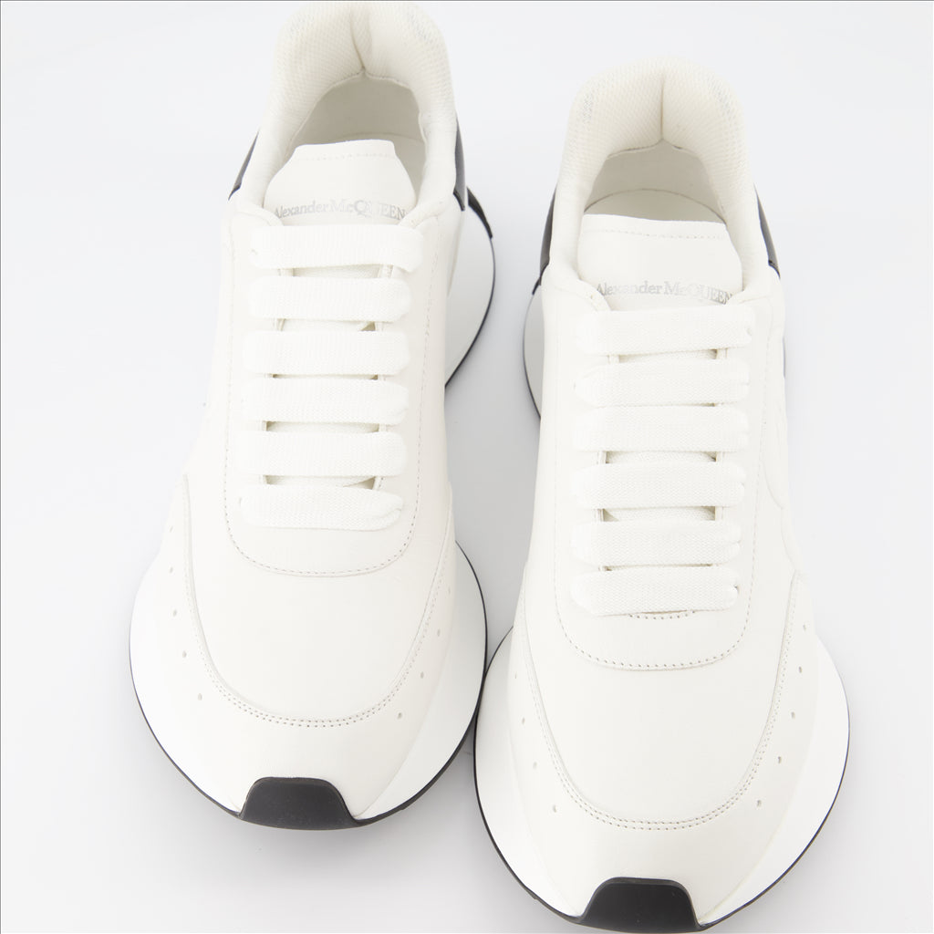 Sneakers Baskets Sprint Runner Alexander McQueen Bianco Homme