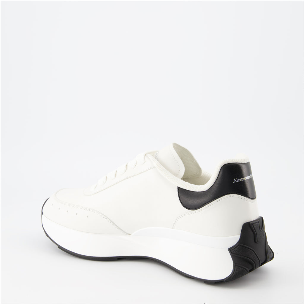 Sneakers Baskets Sprint Runner Alexander McQueen Bianco Homme