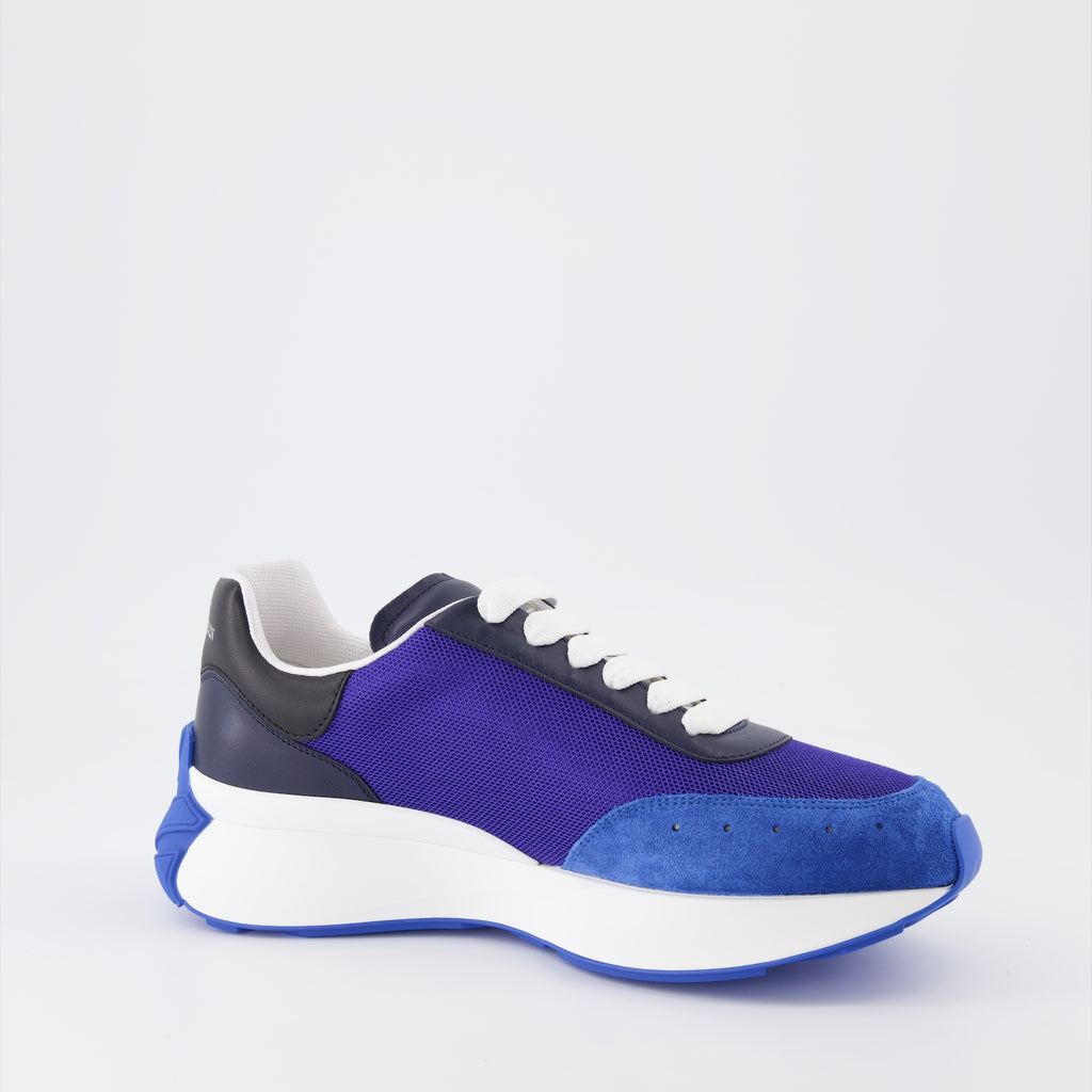 Baskets Baskets Sprint Runner Alexander McQueen Bleu Homme