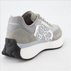 Tênis Baskets Sprint Runner Alexander McQueen Cinza Homme
