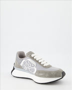 Tênis Baskets Sprint Runner Alexander McQueen Cinza Homme