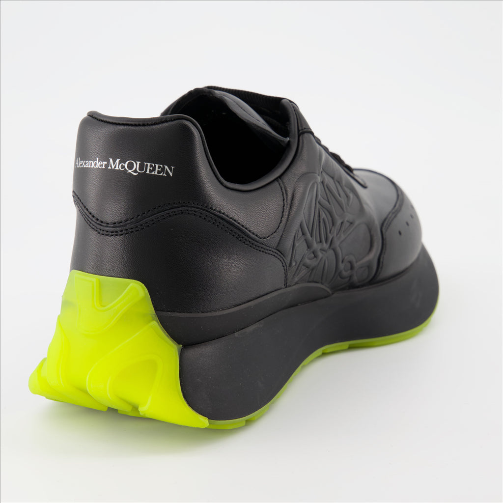 Tênis Baskets Sprint Runner Alexander McQueen Preto Homme