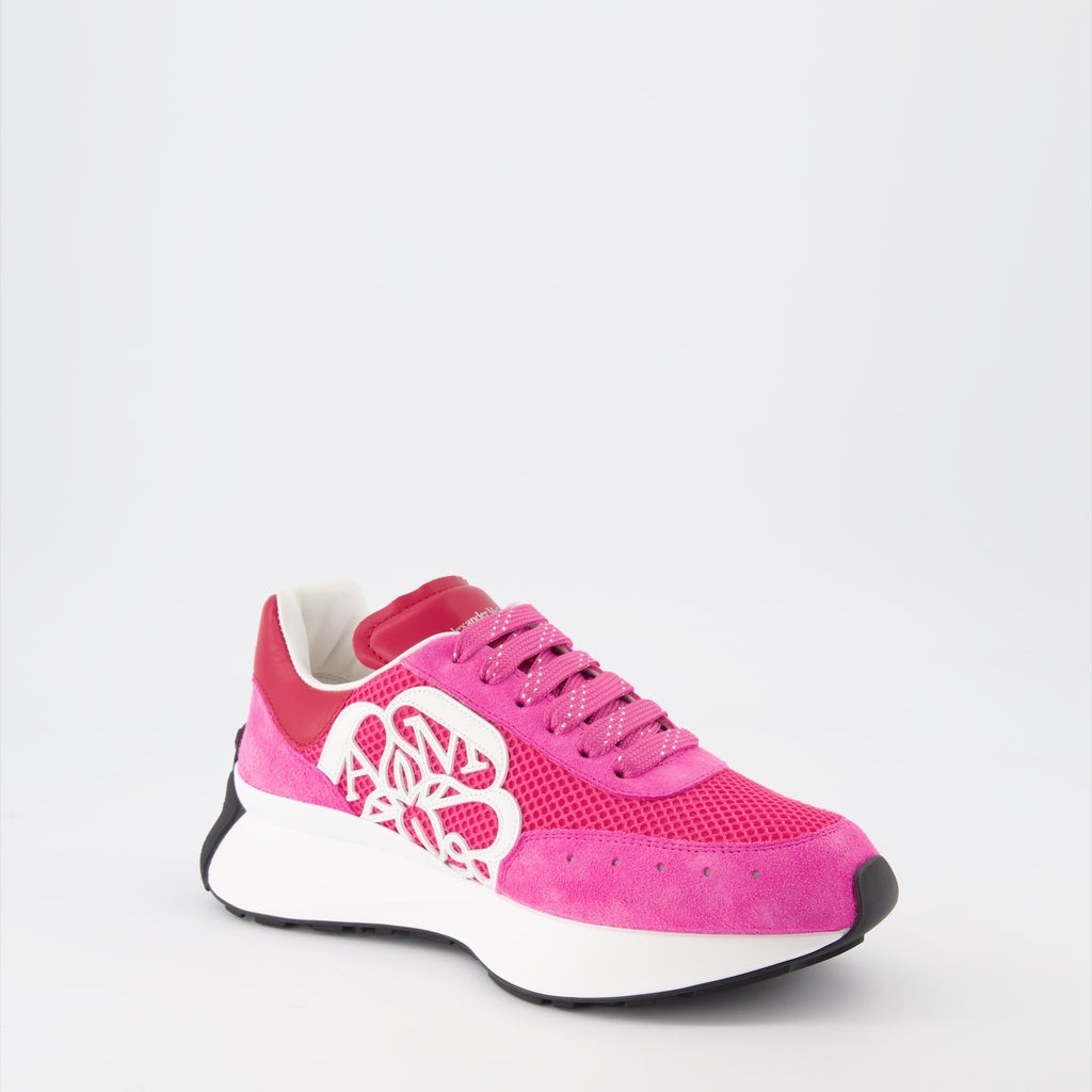 Baskets Baskets Sprint Runner Alexander McQueen Rose Femme