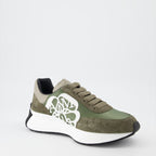 Sneaker Baskets Sprint Runner Alexander McQueen Verde Homme