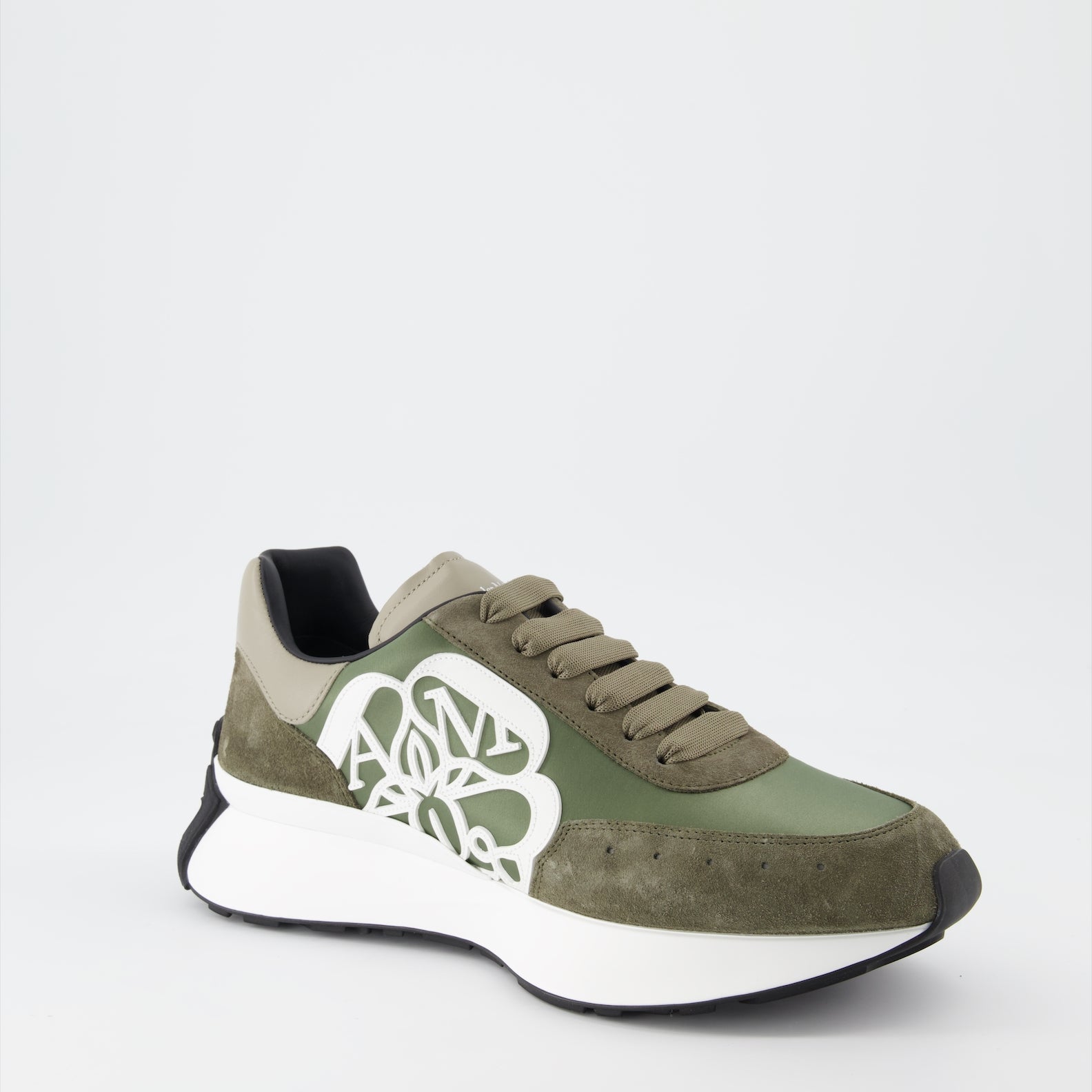 Sneaker Baskets Sprint Runner Alexander McQueen Verde Homme