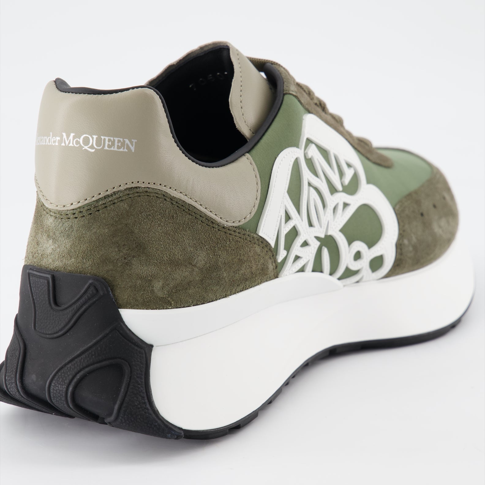 Sneaker Baskets Sprint Runner Alexander McQueen Verde Homme
