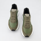 Sneaker Baskets Sprint Runner Alexander McQueen Verde Homme