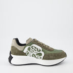 Sneaker Baskets Sprint Runner Alexander McQueen Verde Homme