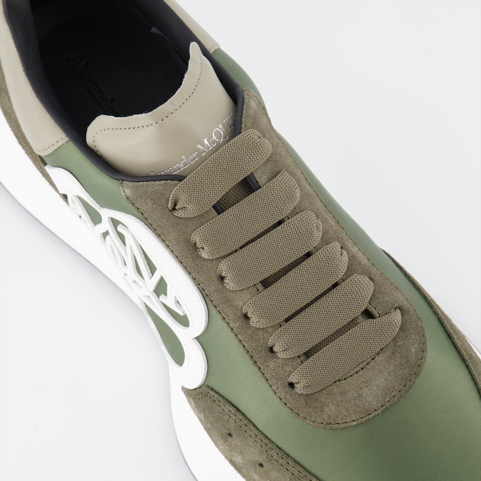 Sneaker Baskets Sprint Runner Alexander McQueen Verde Homme