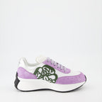Baskets Baskets Sprint Runner Alexander McQueen Violet Femme
