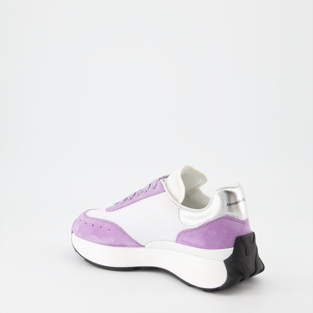 Baskets Baskets Sprint Runner Alexander McQueen Violet Femme