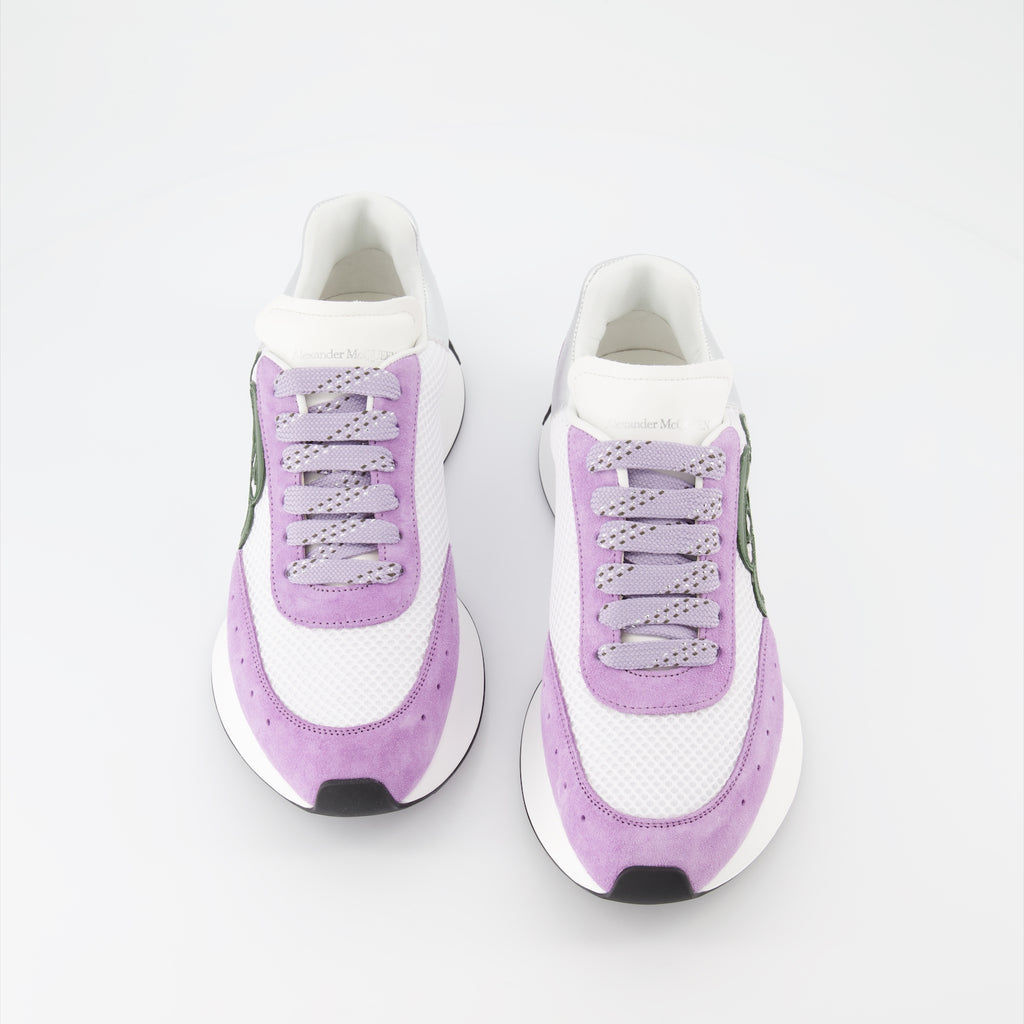 Baskets Baskets Sprint Runner Alexander McQueen Violet Femme