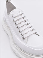 Sneakers Baskets Trainers Alexander McQueen Bianco Femme