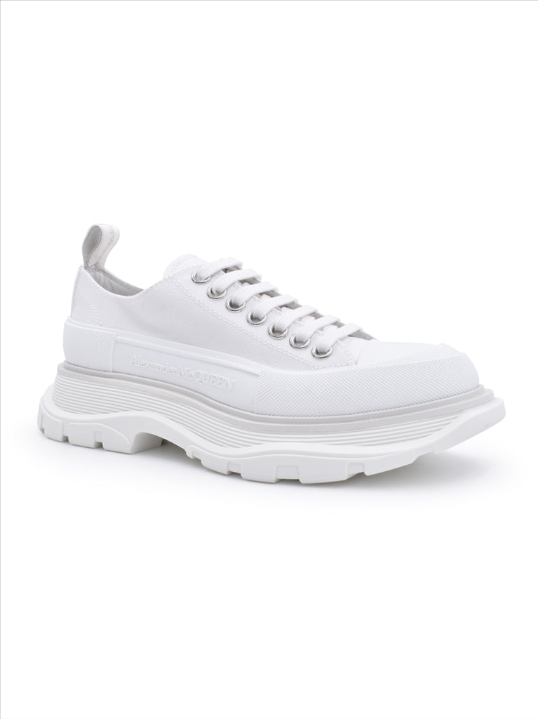 Sneakers Baskets Trainers Alexander McQueen Bianco Femme