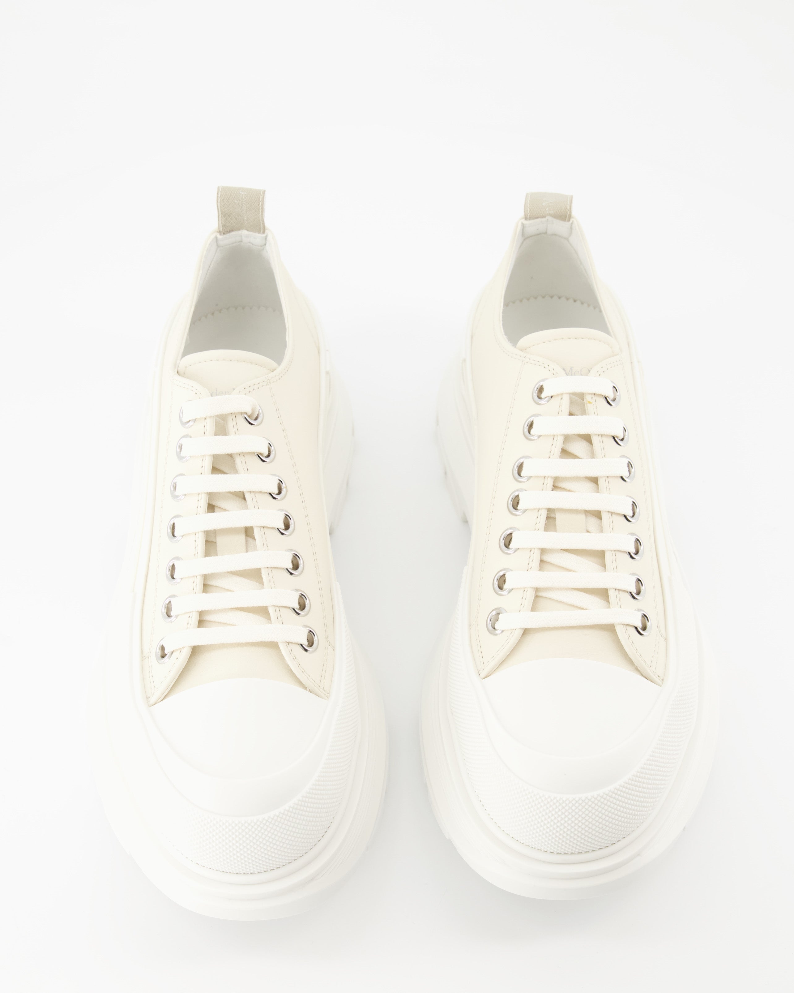 Sneaker Baskets Tread Slick Alexander McQueen Beige Homme