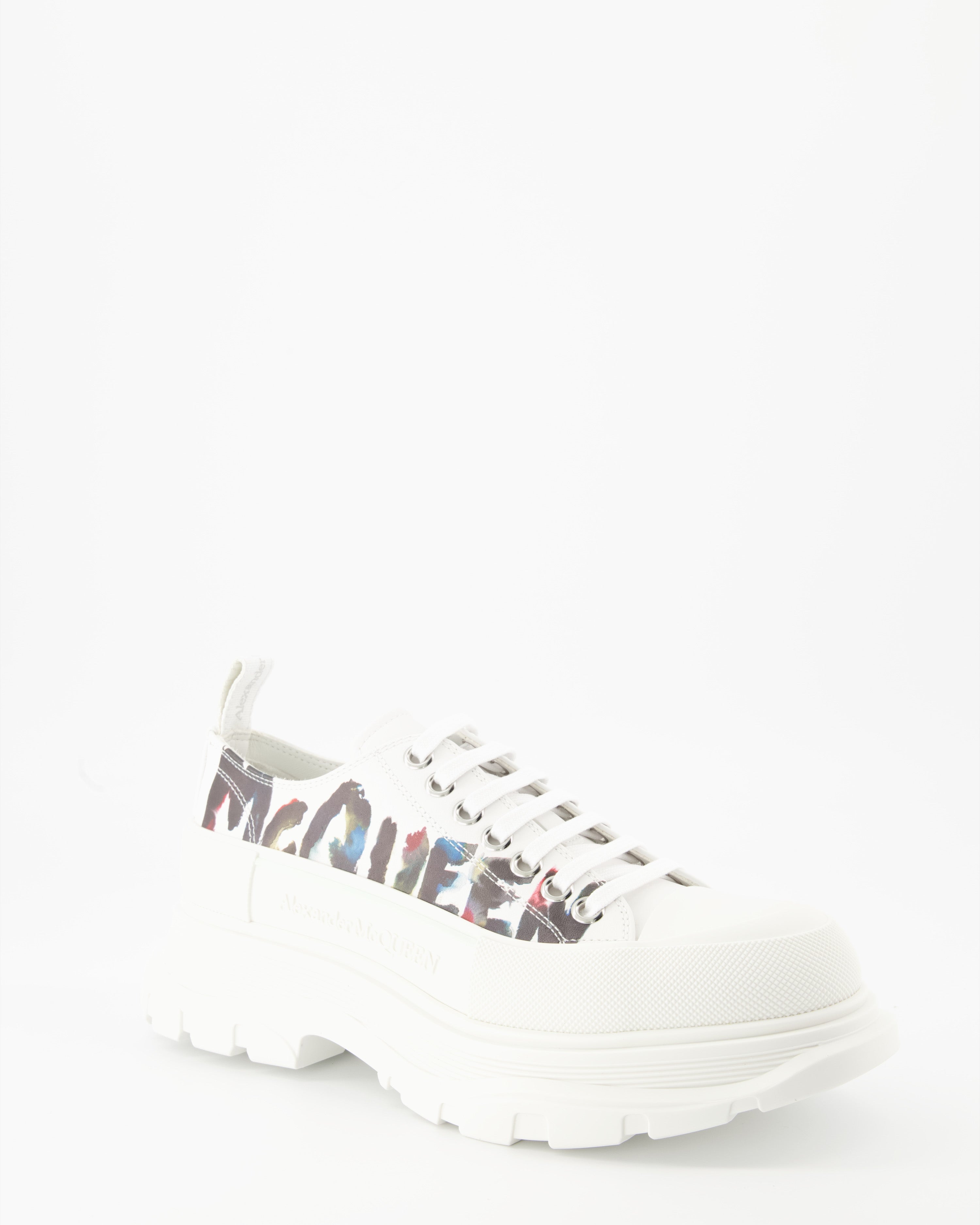 Sneaker Baskets Tread Slick Alexander McQueen Weiß Homme