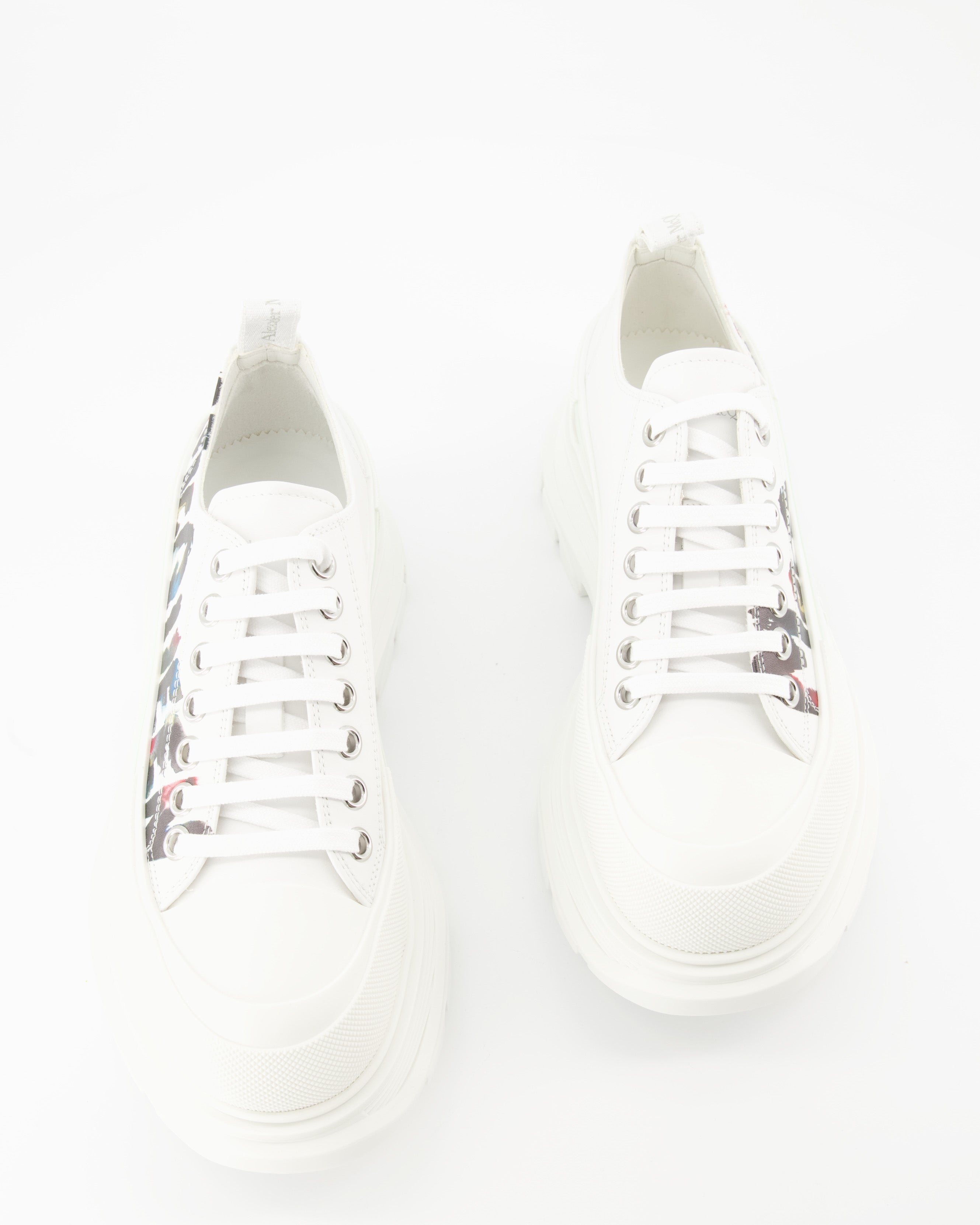 Sneaker Baskets Tread Slick Alexander McQueen Weiß Homme