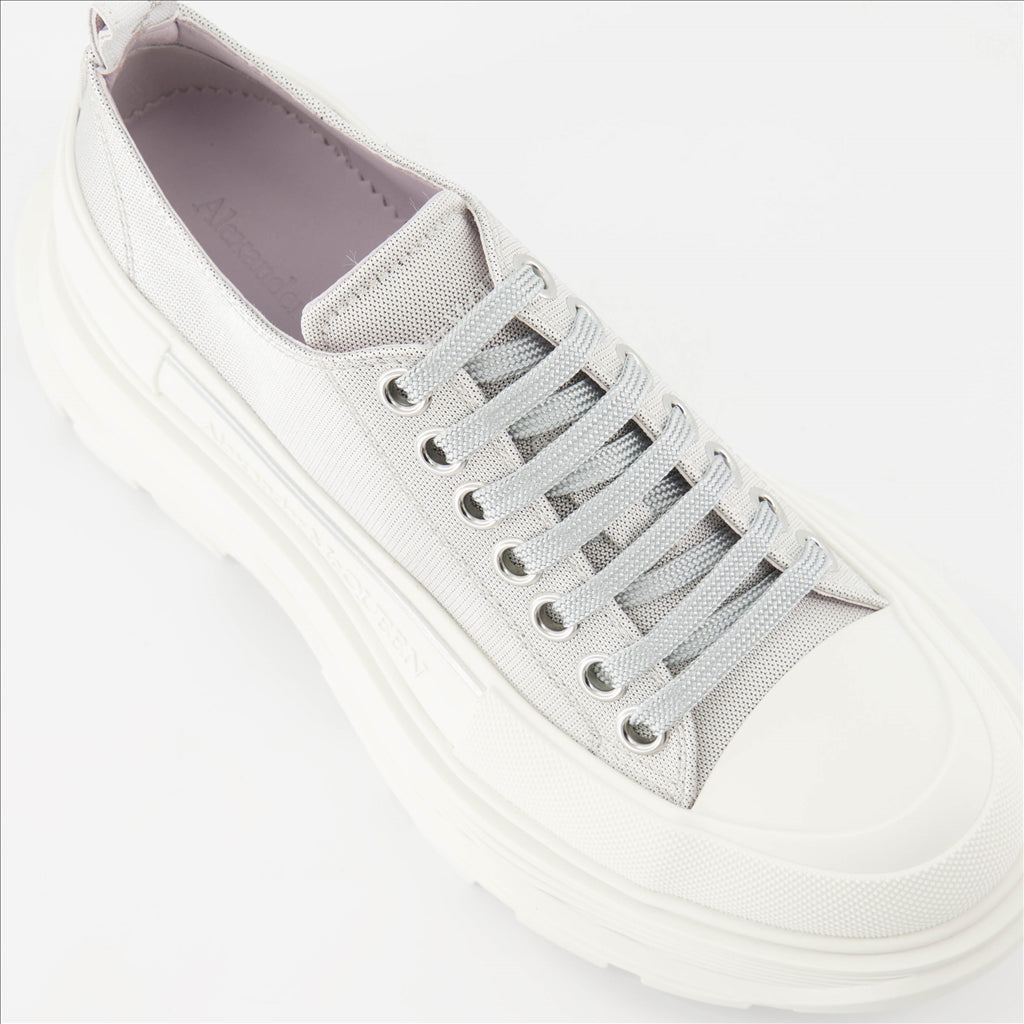 Tênis Baskets Tread Slick Alexander McQueen Cinza Femme