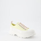 Sneaker Baskets Tread Slick Alexander McQueen Gelb Femme