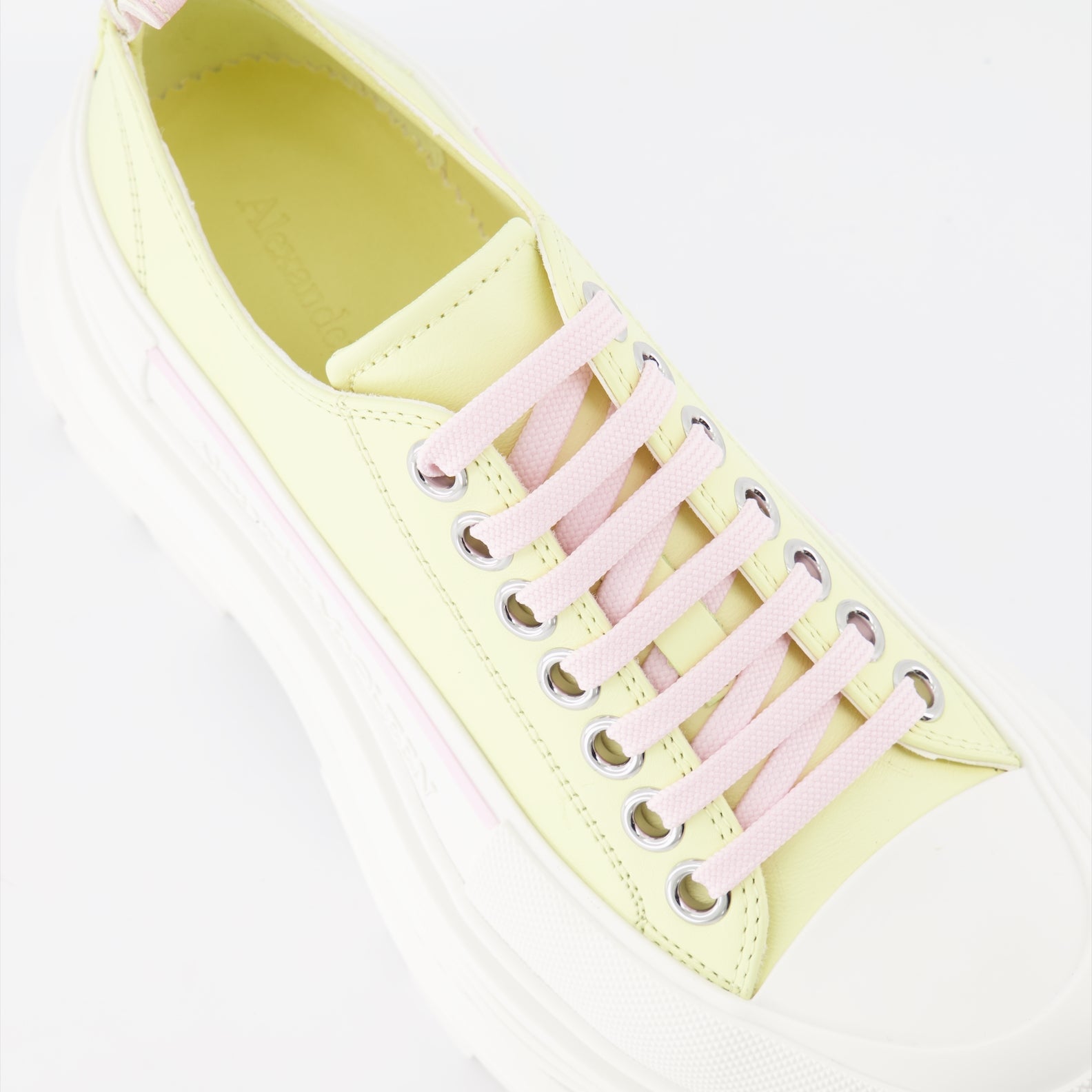 Sneaker Baskets Tread Slick Alexander McQueen Gelb Femme