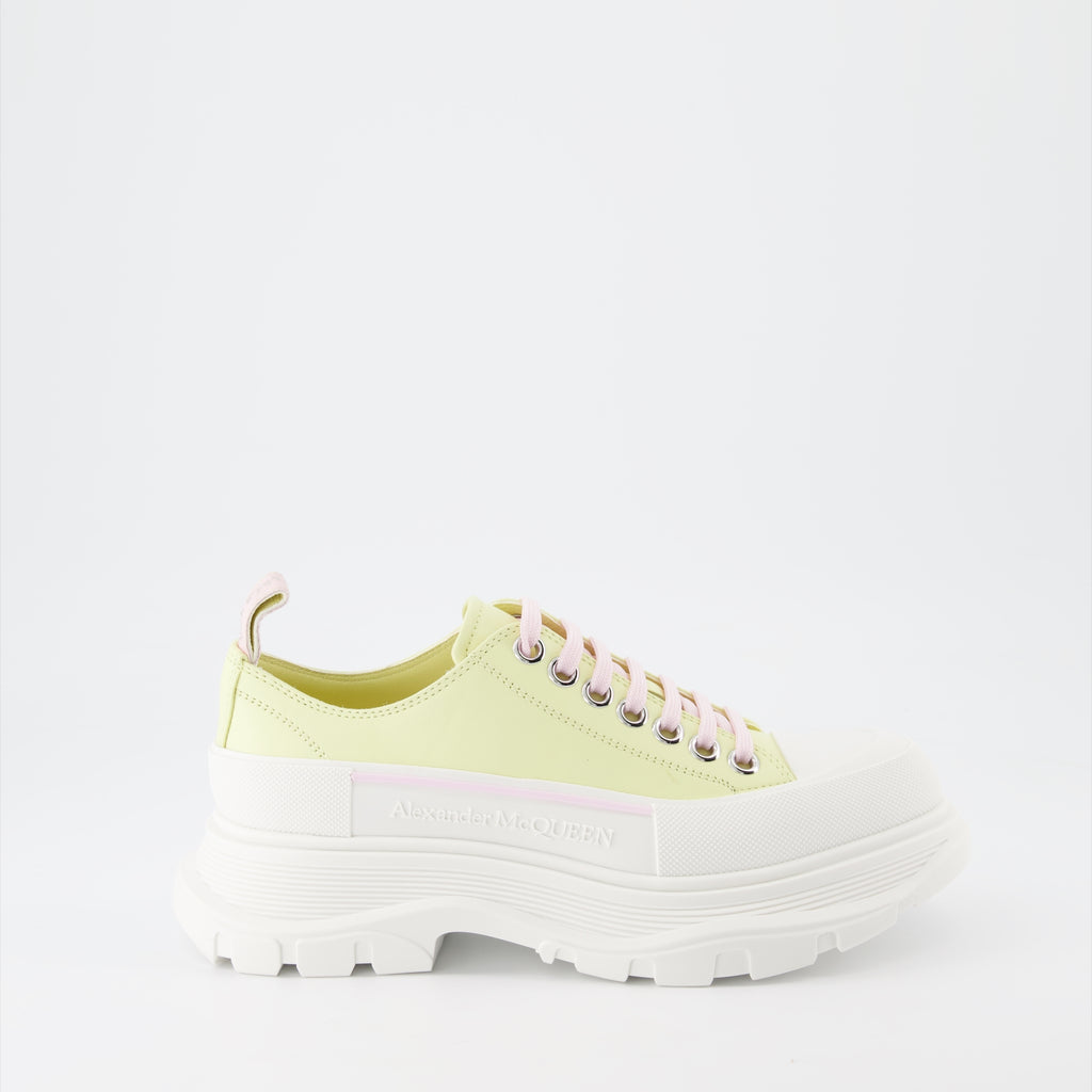 Sneaker Baskets Tread Slick Alexander McQueen Gelb Femme