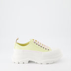 Sneaker Baskets Tread Slick Alexander McQueen Gelb Femme