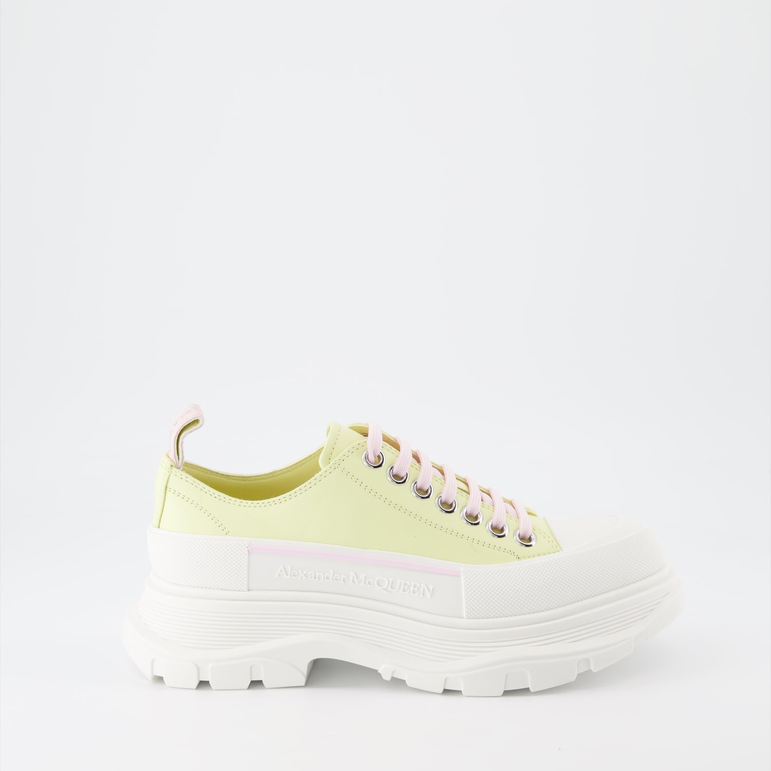 Sneaker Baskets Tread Slick Alexander McQueen Gelb Femme