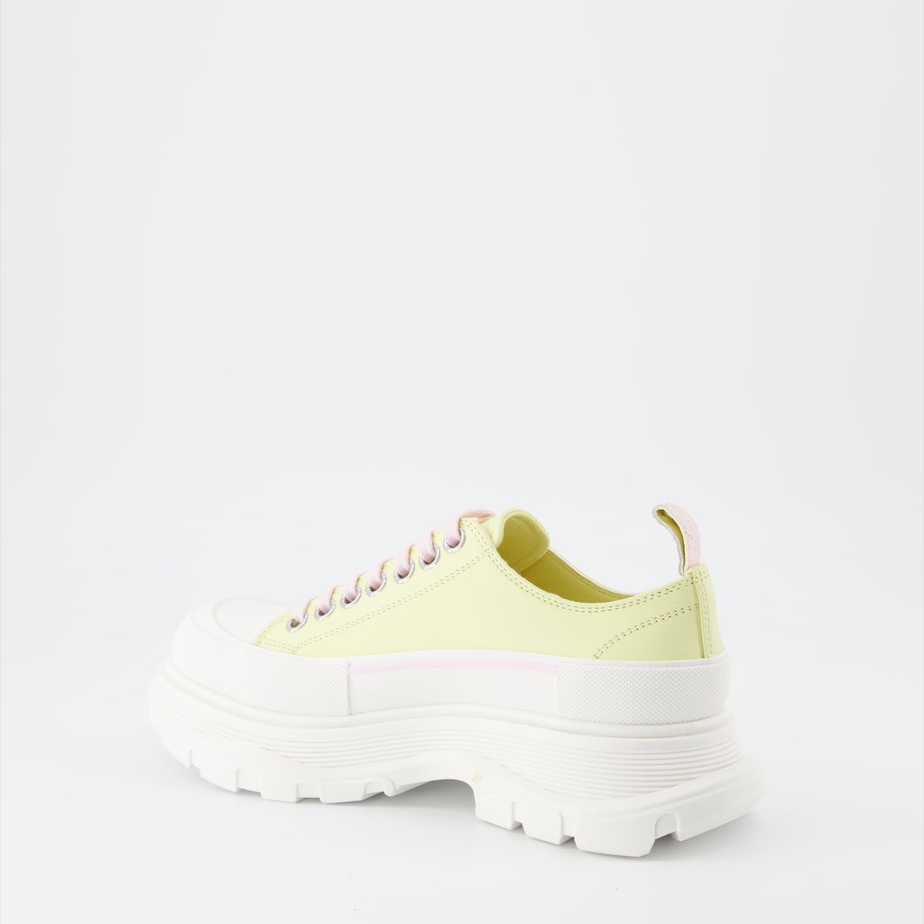Sneaker Baskets Tread Slick Alexander McQueen Gelb Femme