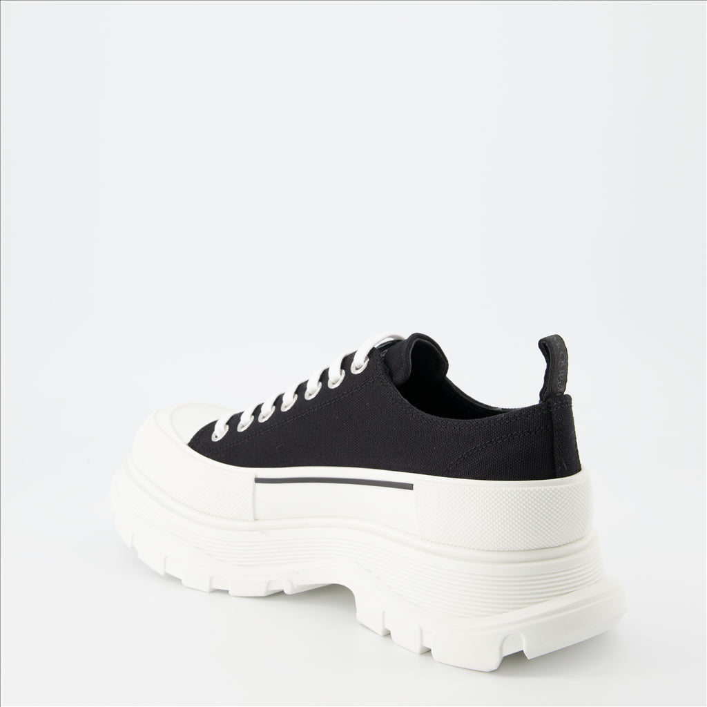 Sneaker Baskets Tread Slick Alexander McQueen Schwarz Homme