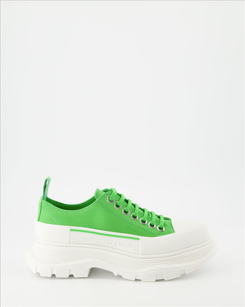 Baskets Baskets Tread Slick Alexander McQueen Vert Femme