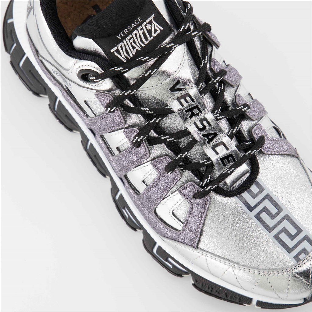 Baskets Baskets Trigreca Versace Argenté Homme