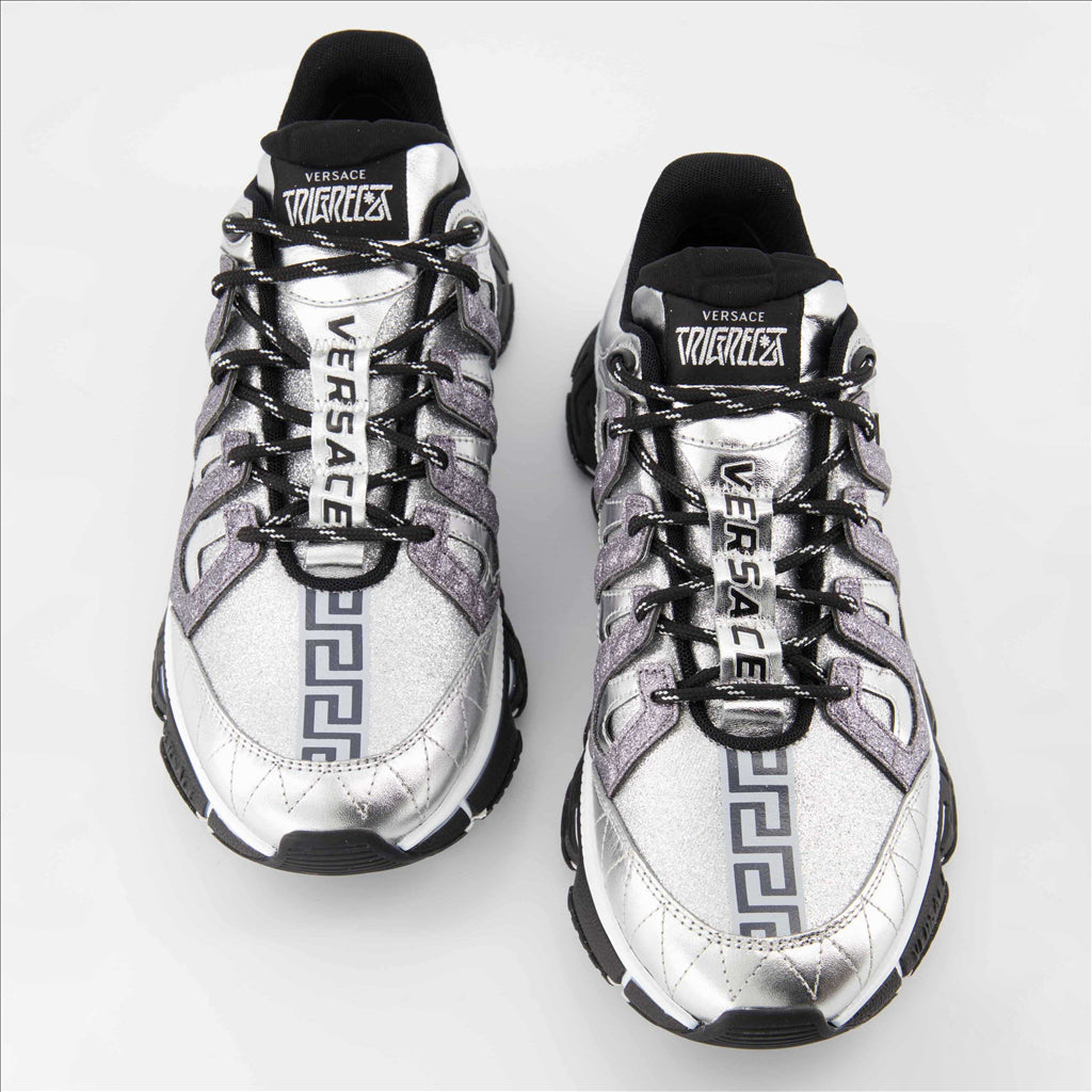 Baskets Baskets Trigreca Versace Argenté Homme