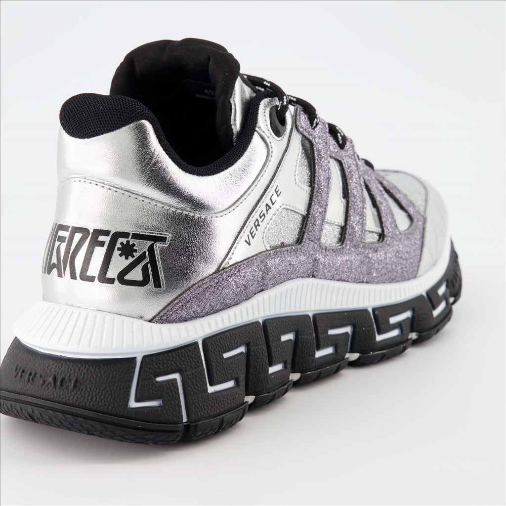 Baskets Baskets Trigreca Versace Argenté Homme