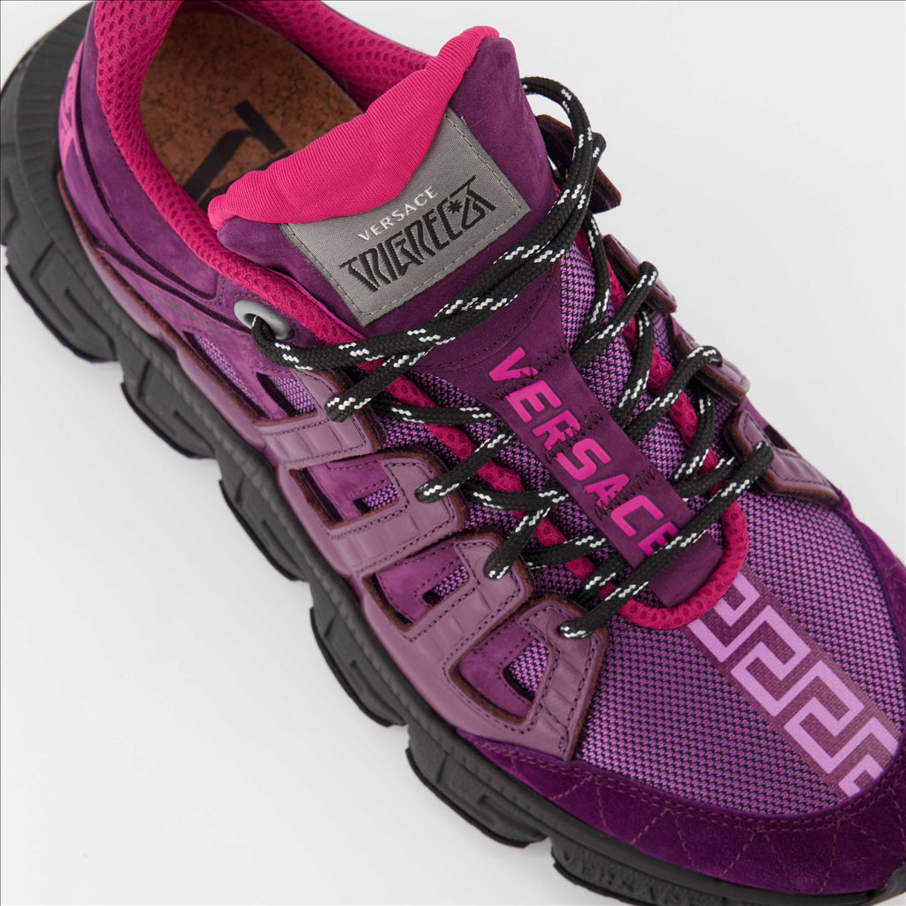 Tênis Baskets Trigreca Versace Roxo Homme