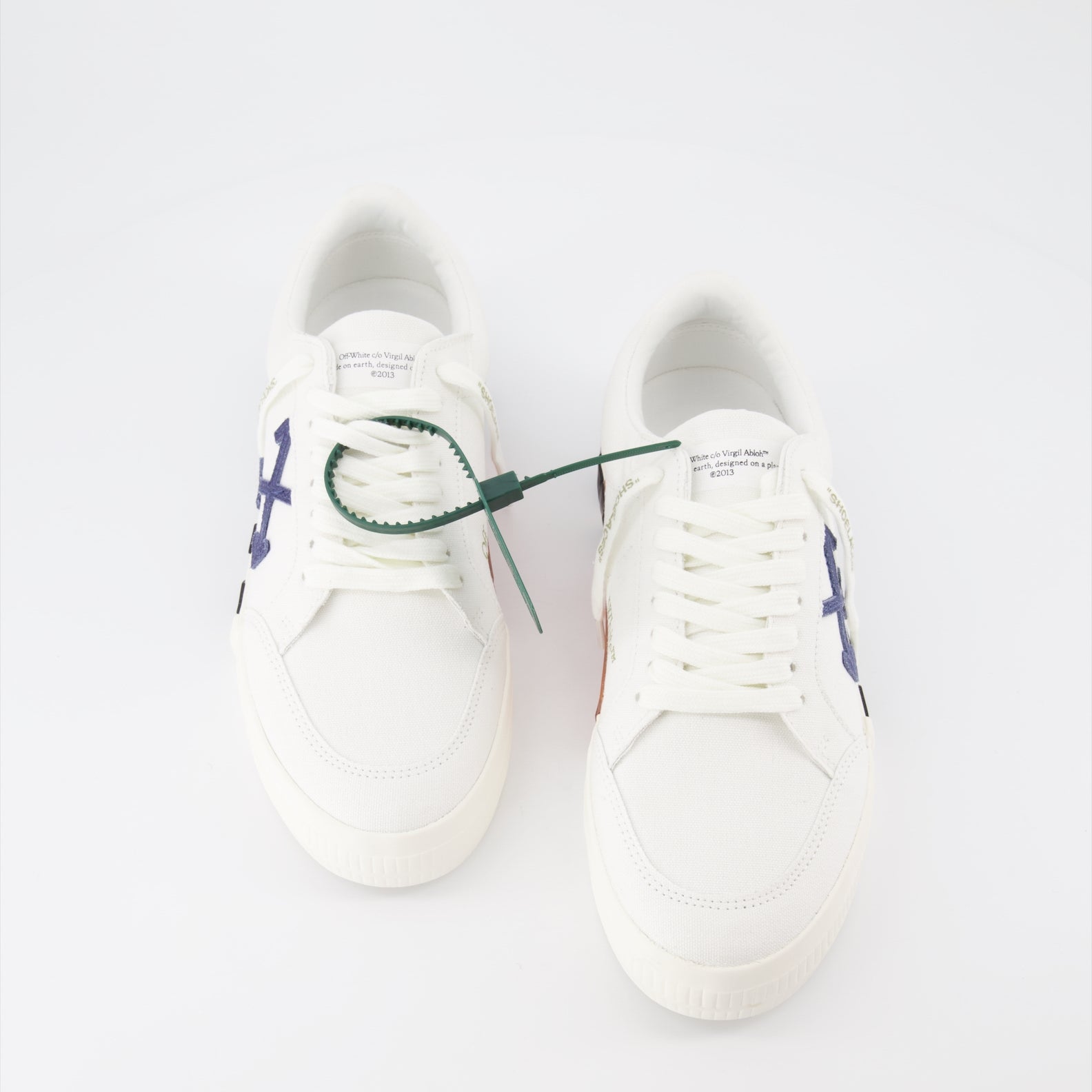 Sneakers Baskets Vulcanized Off-White Bianco Homme