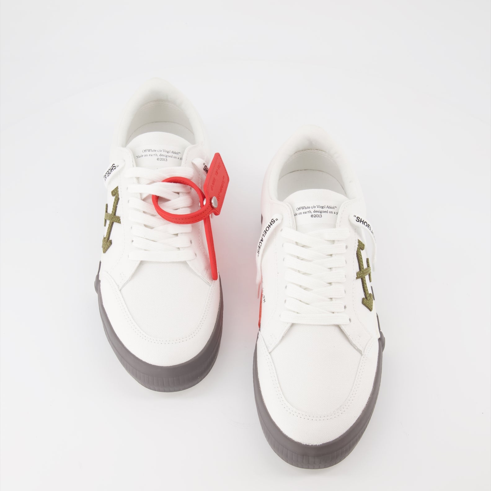 Sneaker Baskets Vulcanized Off-White Weiß Homme