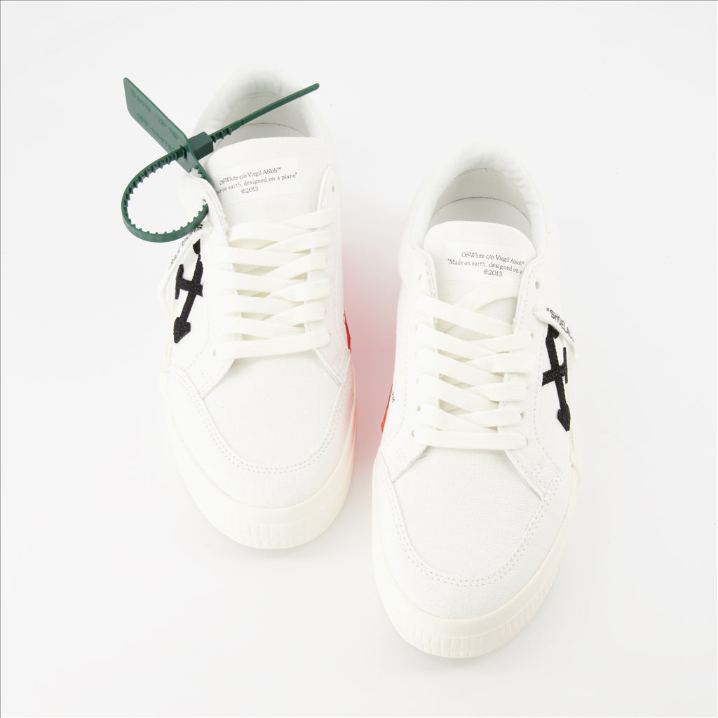 Sneaker Baskets Vulcanized Off-White Weiß Femme