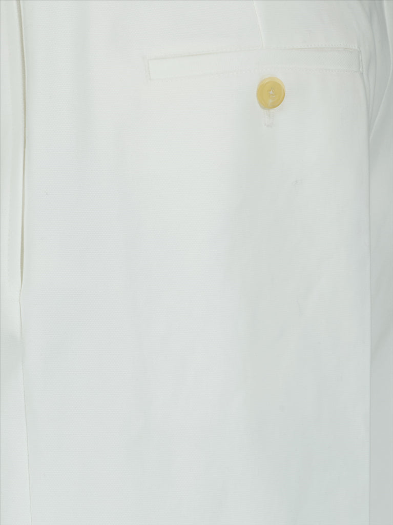 Shorts Baumwollshorts Alexander McQueen Weiß Homme